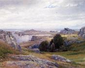 威廉特罗斯特理查兹 - Coast with Sailboat, Newport